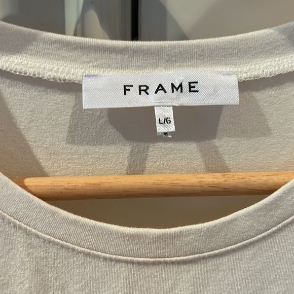 Frame denim cream long sleeved top Large - Picture 6 of 11
